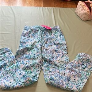 Taron linen pant in surf blue sole it on me